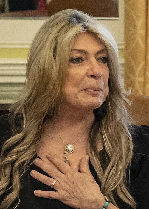 Ambassador of Ecuador to the United States Ivonne A-Baki, left, delivers remarks during an Artemis Accords signing ceremony Wednesday, June 21, 2023, at the…