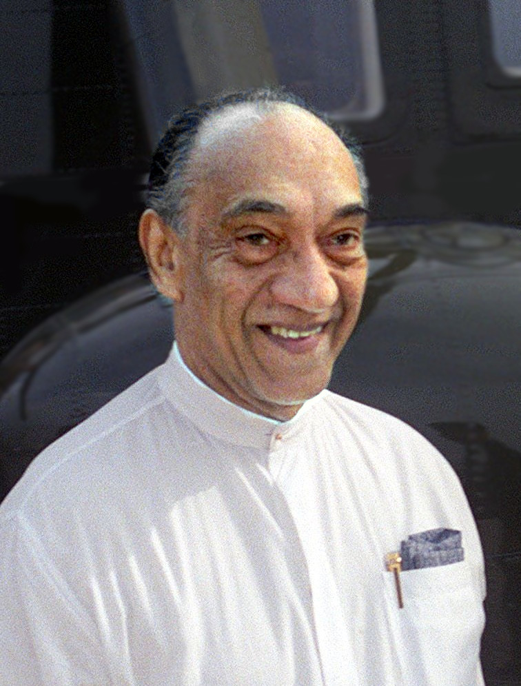 President J.R. Jayewardene of Sri Lanka exits from a helicopter and walks to his airplane for departure after a state visit.