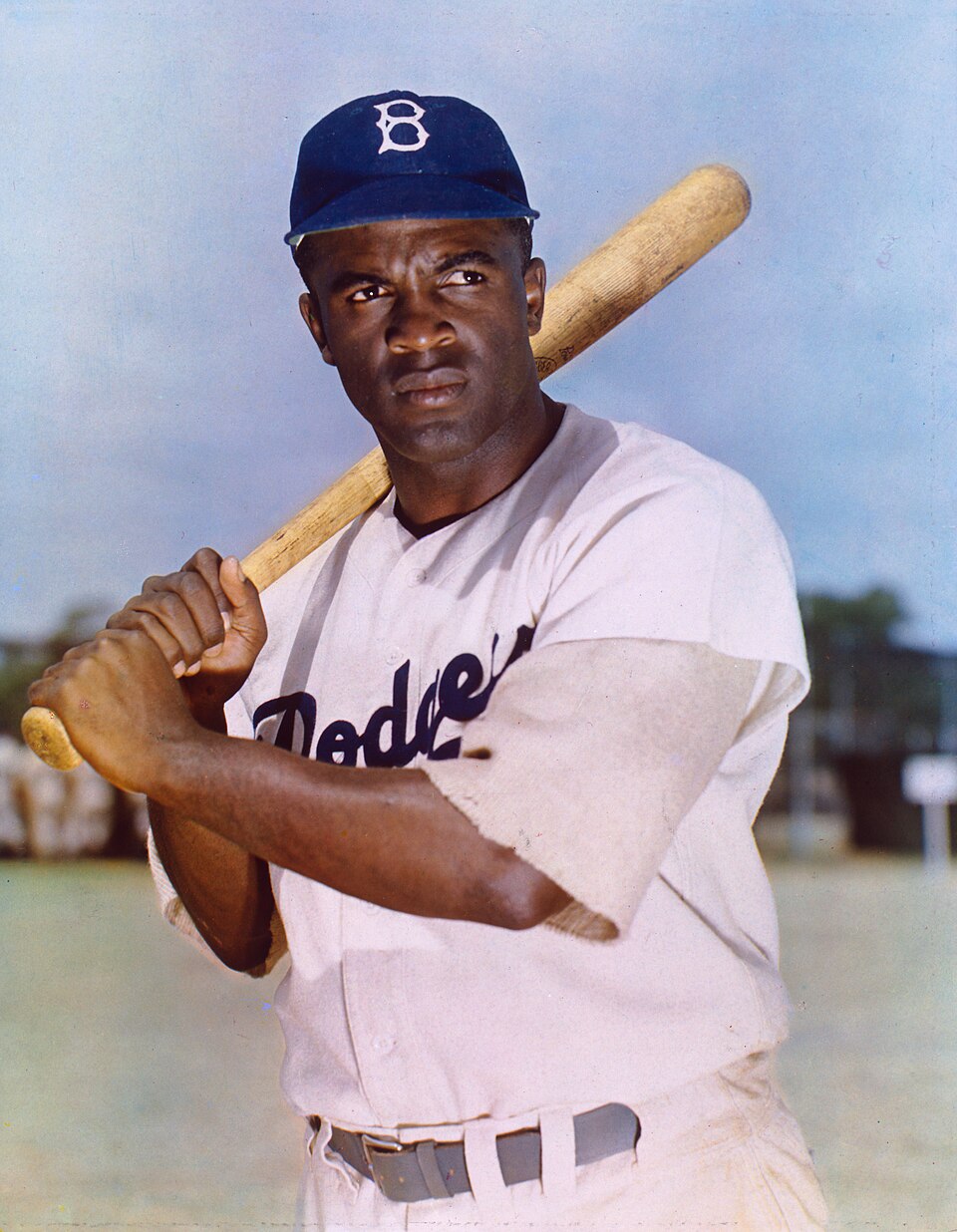 Jackie Robinson, 31 Jan 1919 - 24 Oct 1972. Color carbro print, 25.4 × 20.6 cm (10 × 8 1/8").