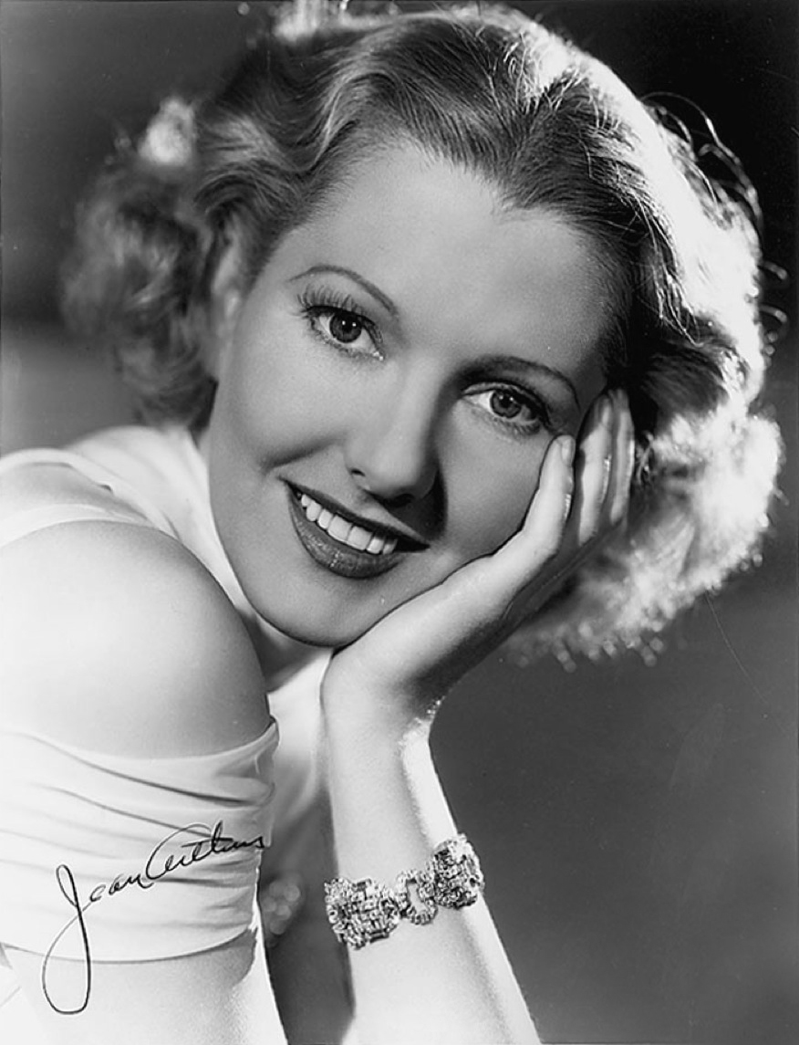 Publicity photo with autograph of Jean Arthur. Per the source, " Reverse of photo bears collector’s stamp date of February 17, 1937, the date the signature…