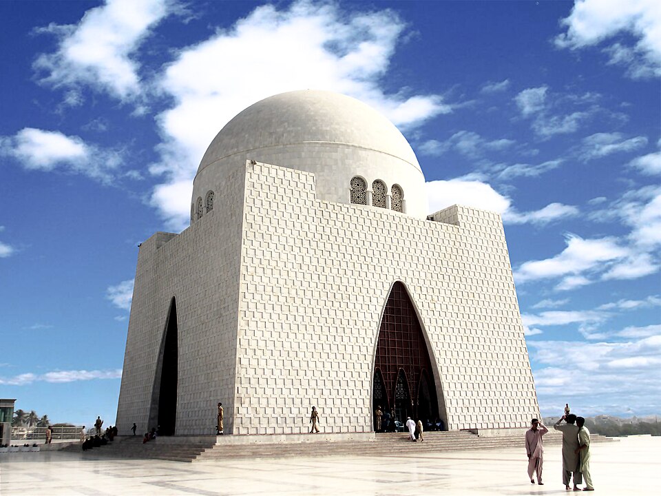 Jinnah Mausoleum is located in Karachi, Pakistan. It is also known as Mazaar e Quaid. It is the final resting place of Muhammad Ali Jinnah, founder of Pakistan