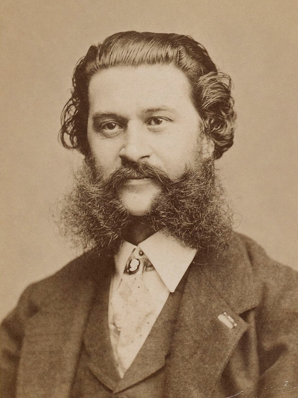 Photograph of Johann Strauss II by Fritz Luckhardt