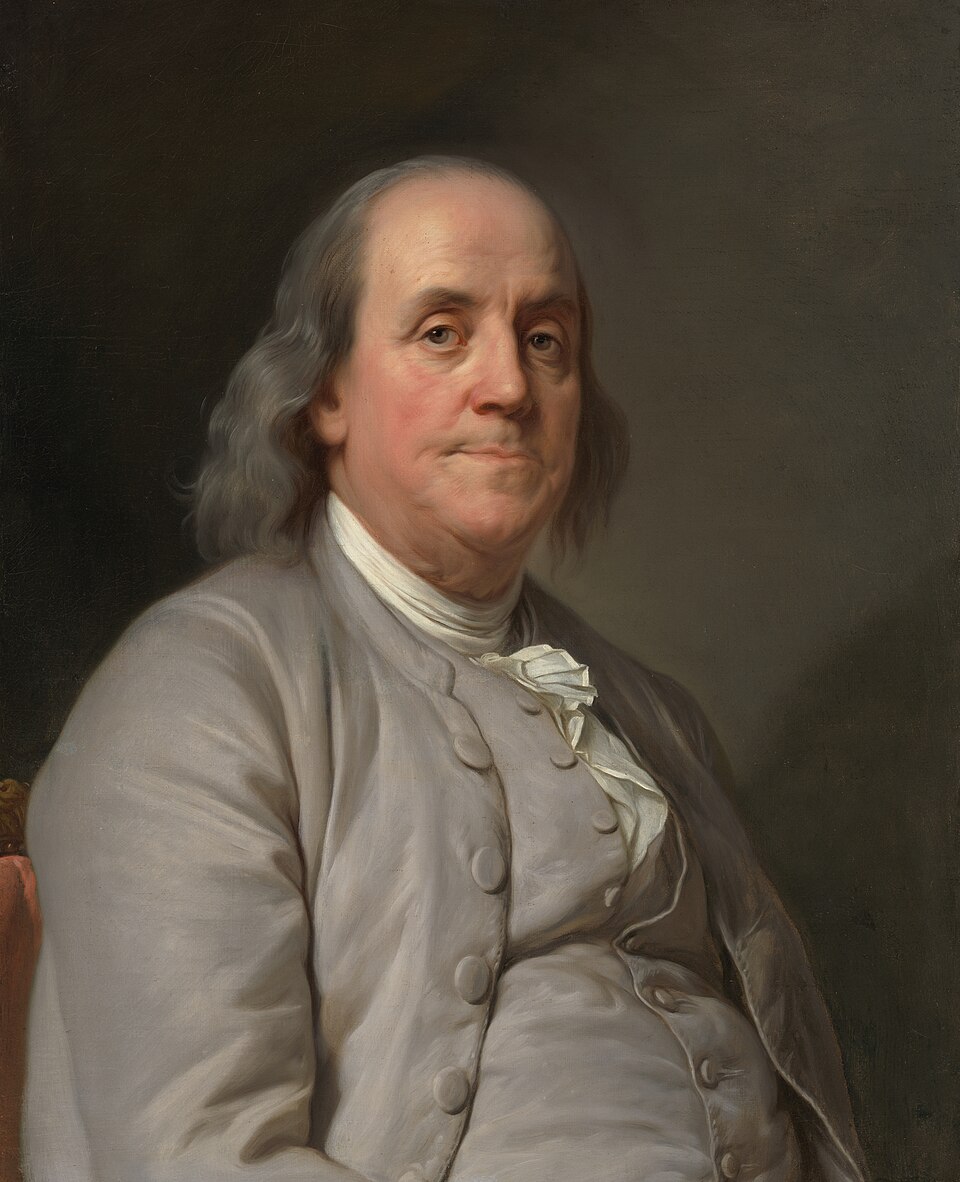 A painting of Benjamin Franklin ca. 1785