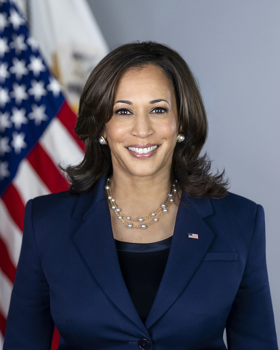 Official portrait of Vice President Kamala Harris.