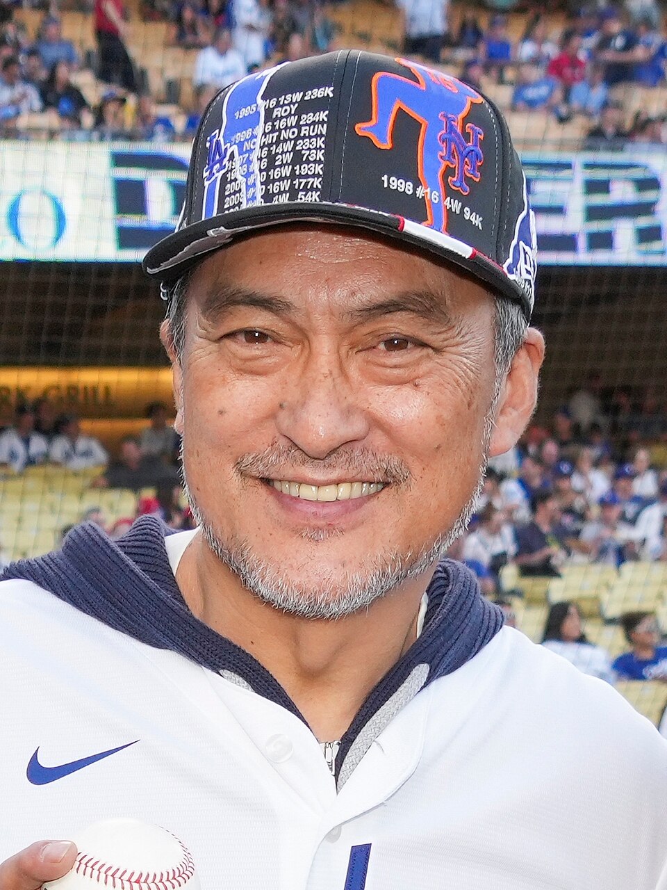 Actor Ken Watanabe at Dodger Stadium.