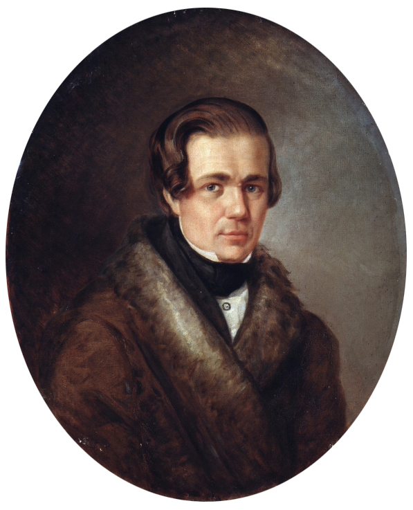 Алексей Васильевич Кольцов в 1838 году. Портрет масляными красками.