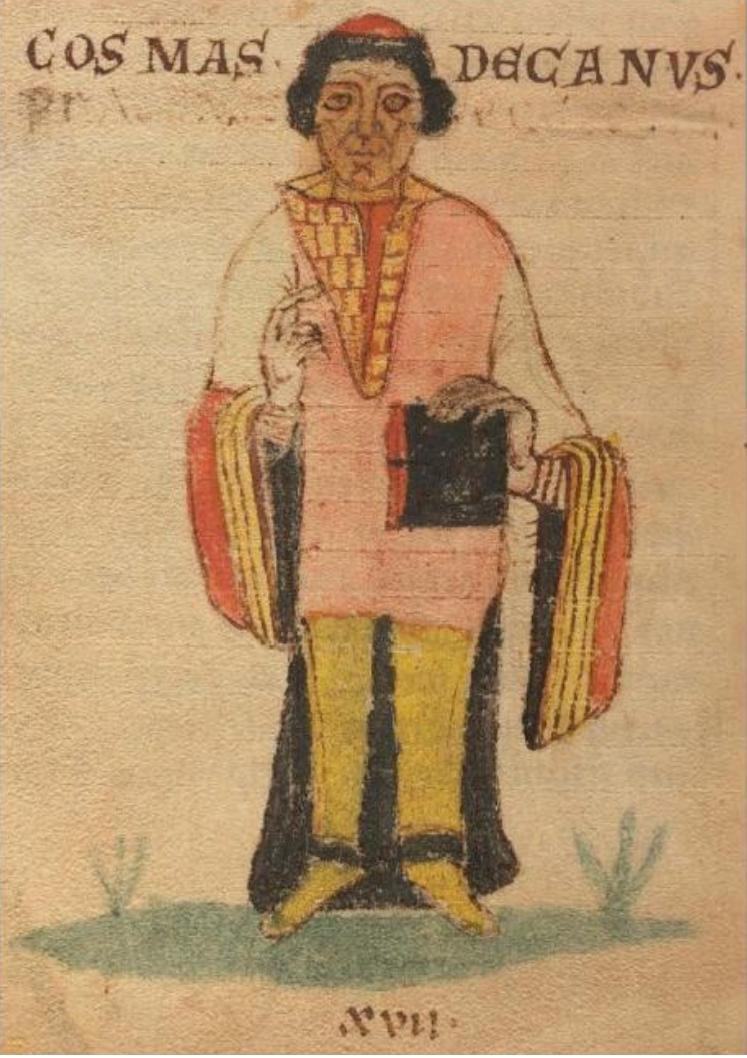 Picture is from Lipský rukopis , one of the earliest manuscripts of the Cosmas chronique, written end of 12. century. It was stored in Leipzig, Germany,…