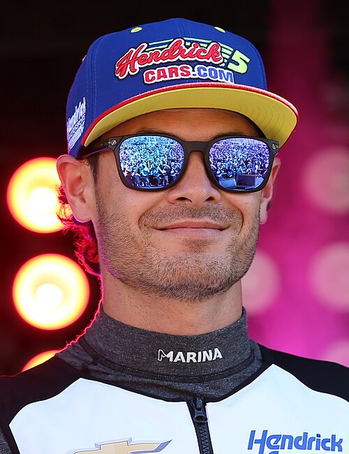 Kyle Larson, the defending NASCAR Cup Series champion, is the current championship leader.
