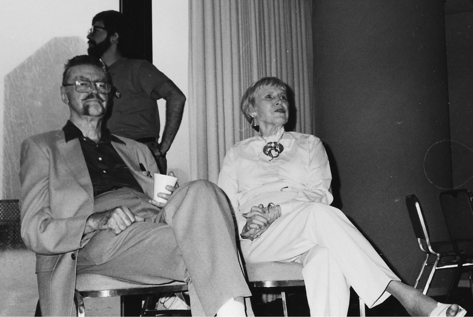 L. Sprague de Camp and Catherine Crook de Camp at Nolacon II in New Orleans