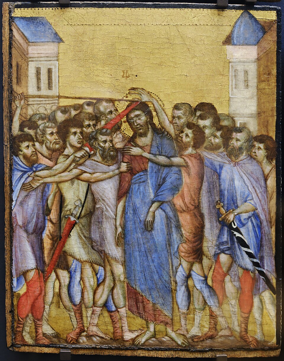 La Dérision du Christ - Cimabue - Musée du Louvre Peintures RFML.PE.2023.33.1 - après restauration