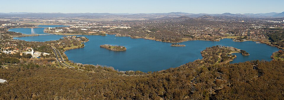 Canberra From Black Mountain Tower, Australia