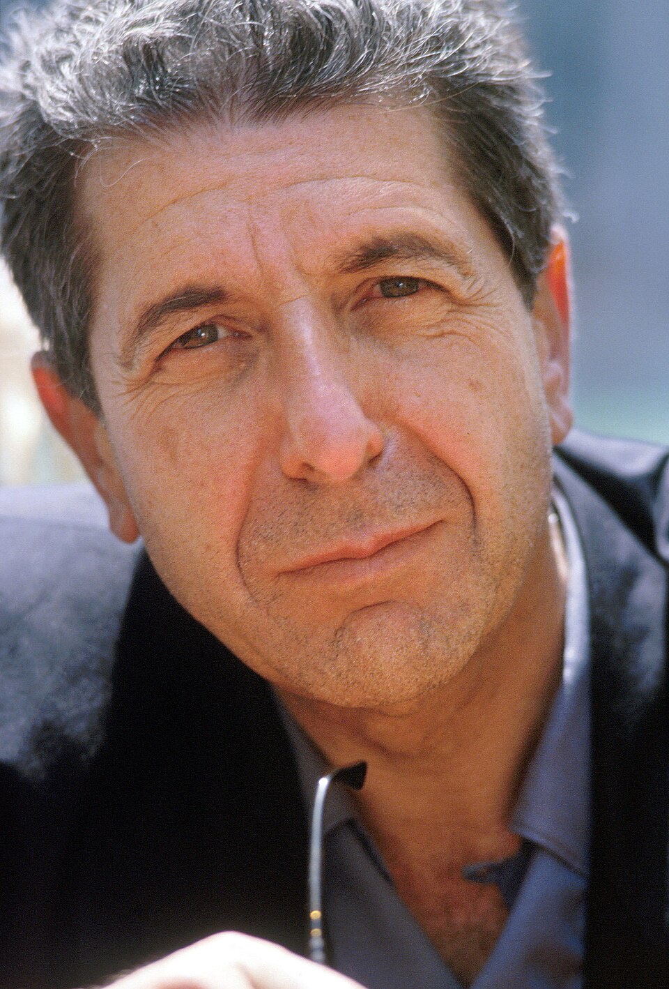 The singer-songwriter Leonard Cohen in Venice