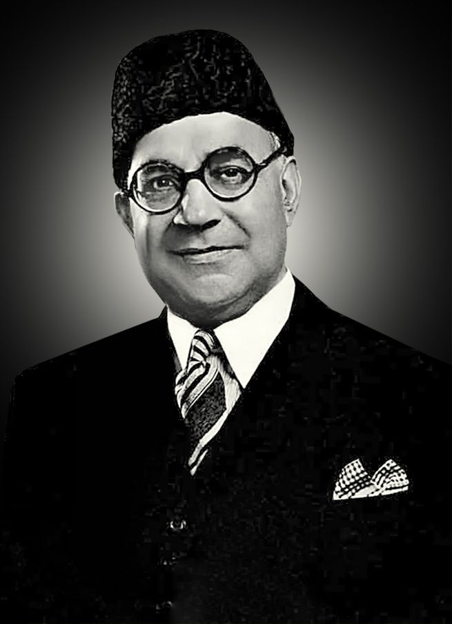 Liaquat Ali Khan, first Prime Minister of Pakistan in 1945 wearing Jinnah Cap.