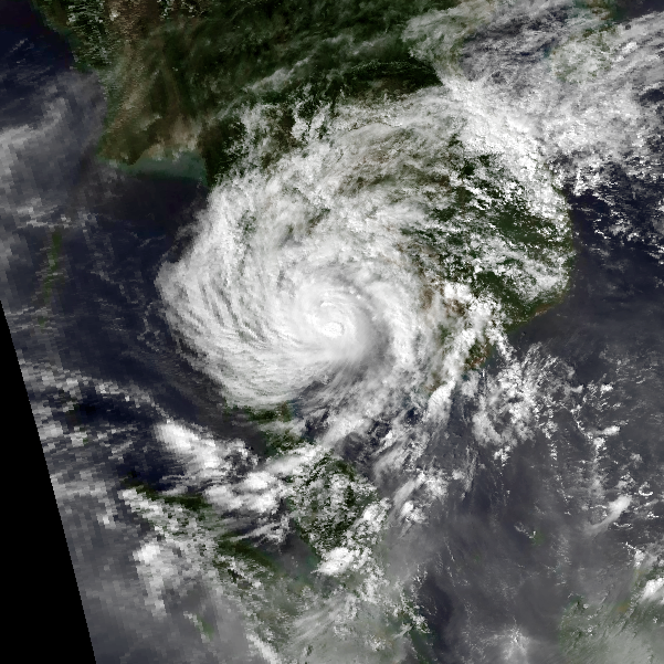 Typhoon Linda on November 3, 1997