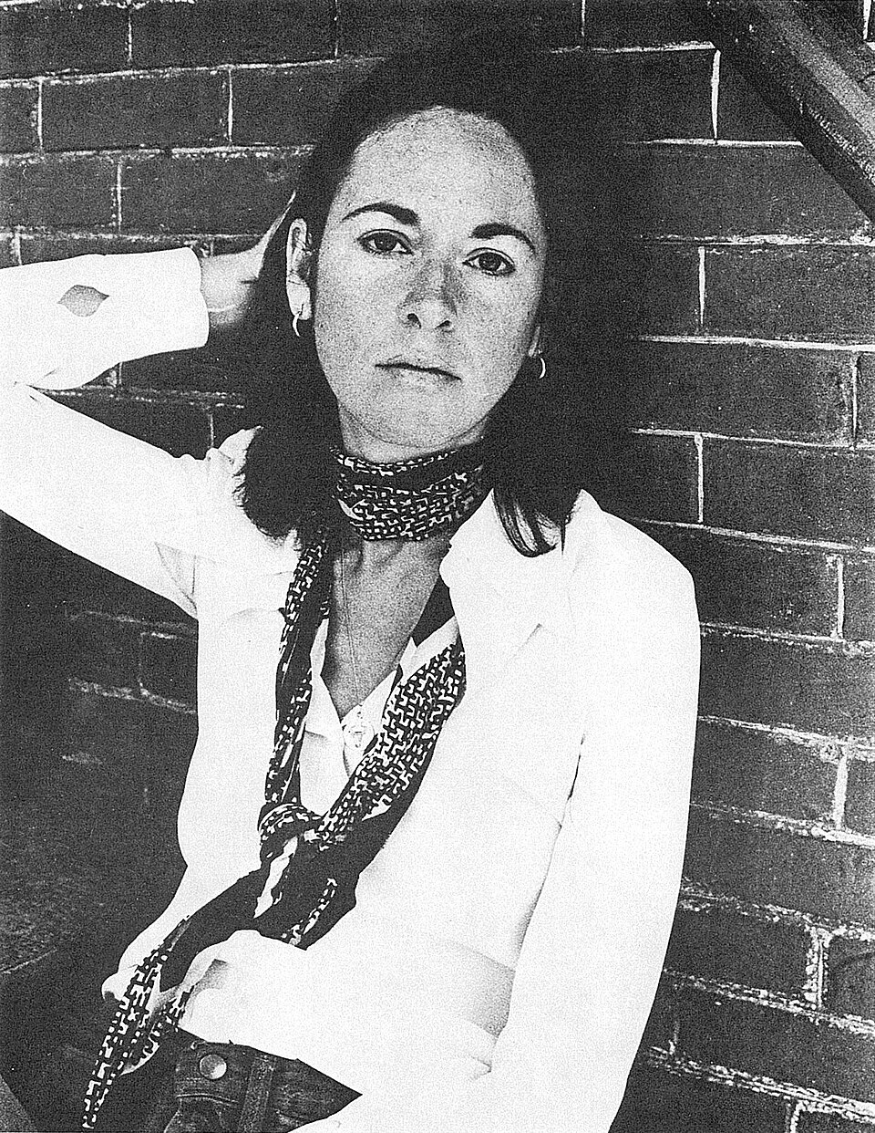 Portrait of Louise Glück used for a poster promoting a reading at the Poetry Center at the Museum of Contemporary Art in Chicago.