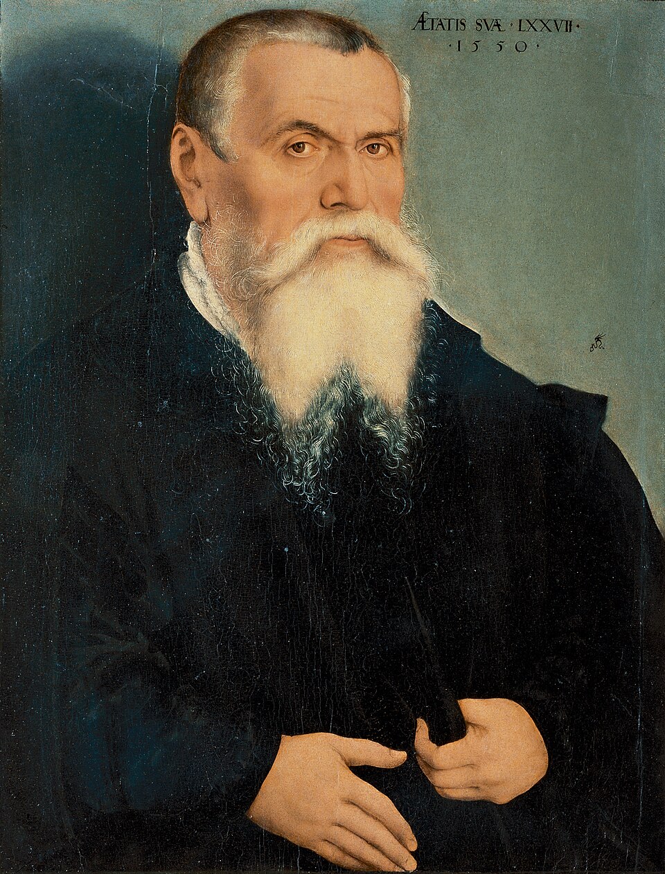 Portrait with 77th years