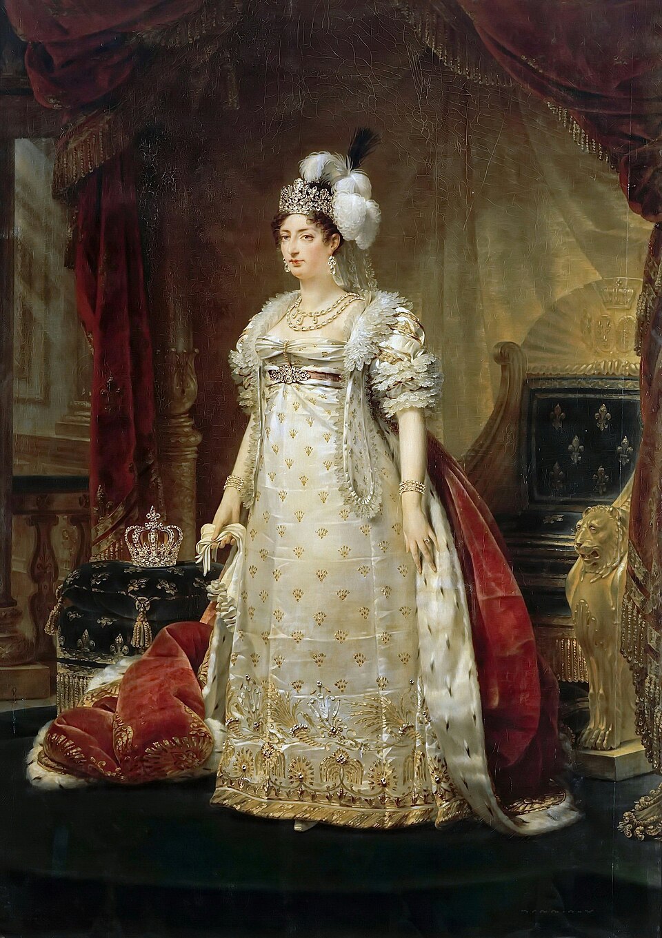 Portrait of Marie Thérèse of France (1778-1851), daughter of Louis XVI of France aand Marie Antoinette .
