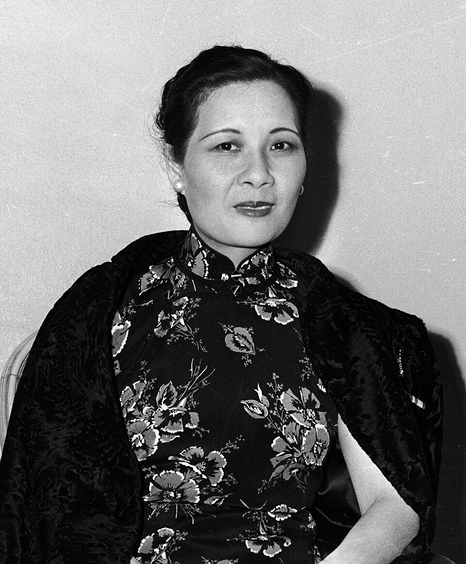 Portrait of Soong May-ling (Madame Chiang Kai-Shek) during her visit to Los Angeles