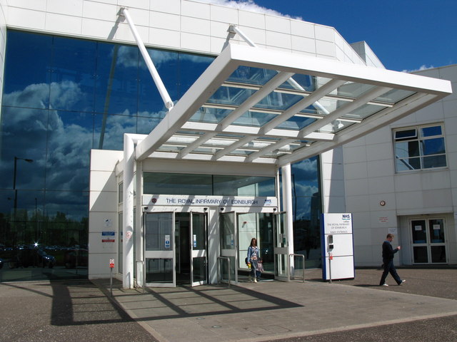 Main Entrance, Edinburgh Royal Infirmary Building for Edinburgh's new PFI hospital/teaching complex at Little France started in 1996 and was completed in…