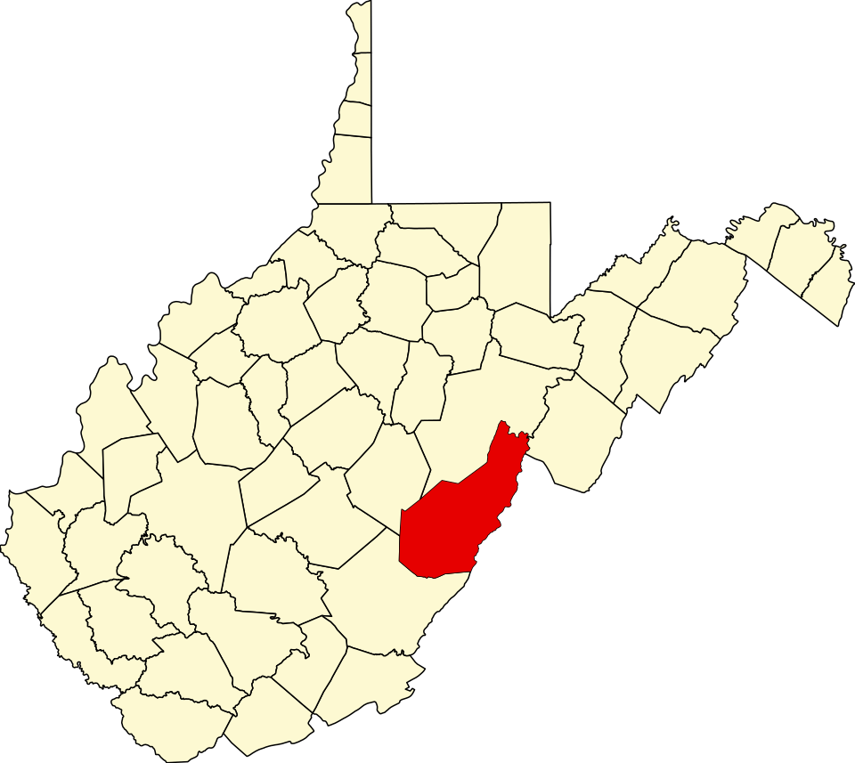 This is a locator map showing Pocahontas County in West Virginia. For more information, see Commons:United States county locator maps .
