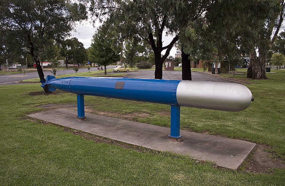 Mark 8 torpedo, commemorating Lieutenant-Commander Henry H. G. Stoker and crew of HMAS AE2 , in Germanton Park