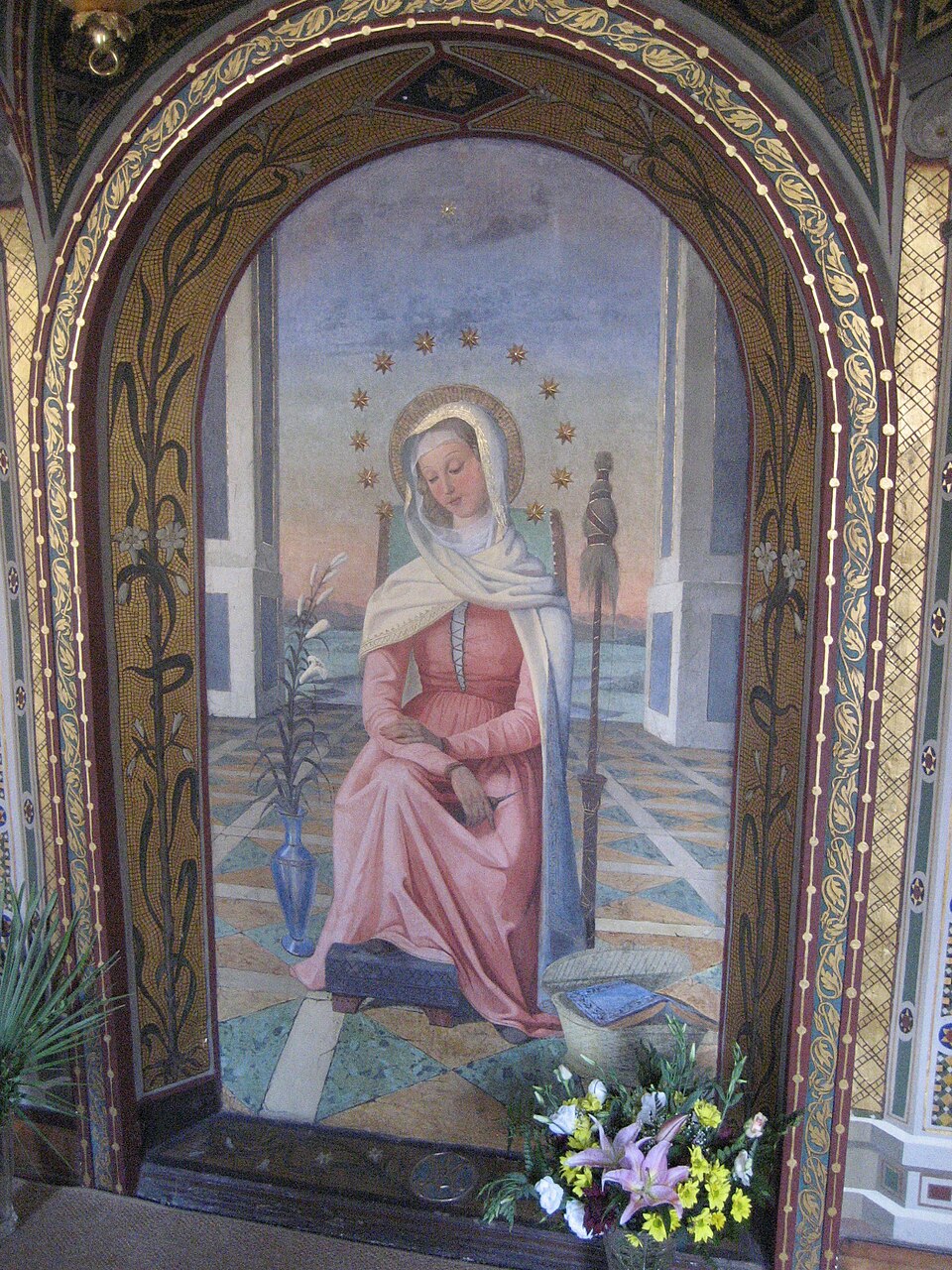 Mater Admirabilis original fresco in Rome