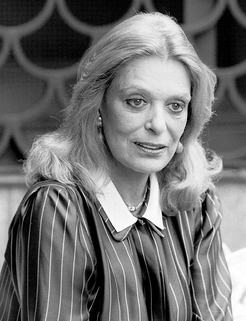 Portrait photograph of Melina Mercouri. Stockholm 1982.