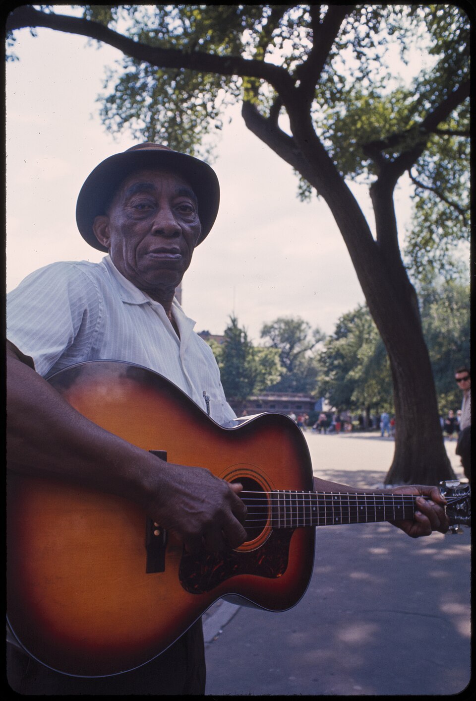 Mississippi John Hurt, blues singer (1893–1966). Photographed by Bernard Gotfryd in New York City, 1965