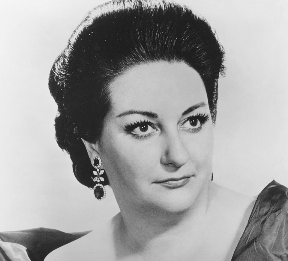Spanish soprano Montserrat Caballé from a promotional photoshoot.