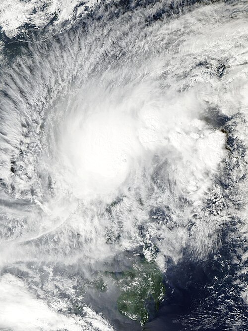 Tropical Storm Nokaen near Philippines on 17 January, 2026.