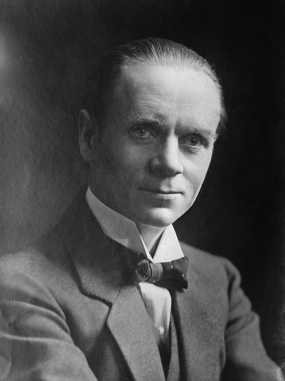 English writer and politician Norman Angell (1872-1967), Nobel Peace Prize laureate in 1933.