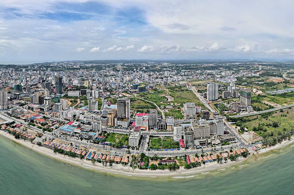 Panorama View of Sihanoukville from Otres Beach