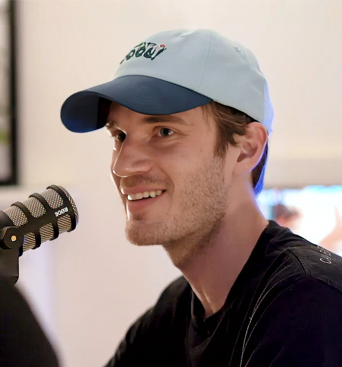 YouTuber PewDiePie on a Cold Ones podcast from July 2019.
