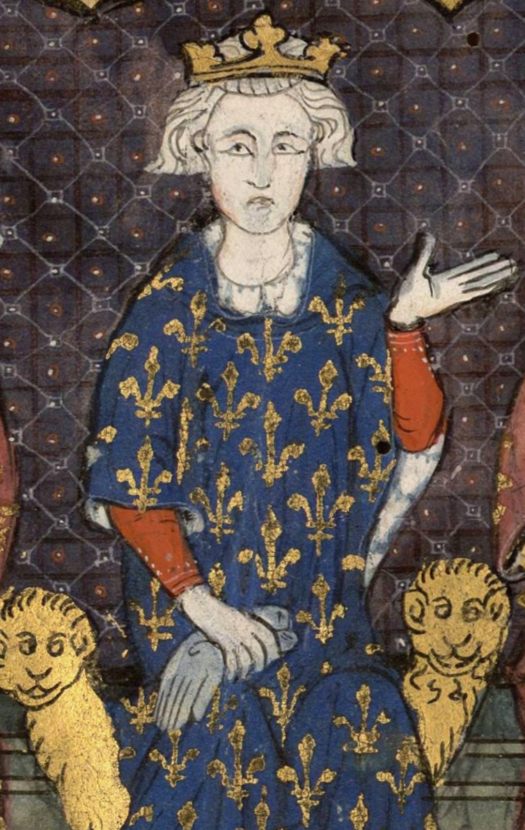 Phillip IV of france in a contemporary manuscript,Paris, Bibliothèque nationale de France, MS lat. 8504