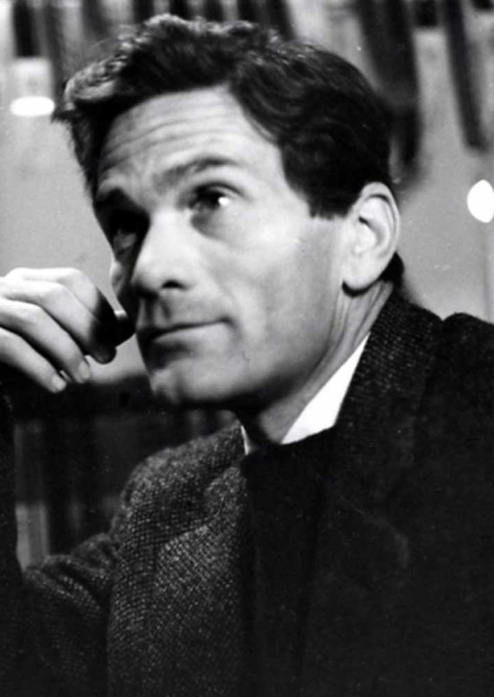 Foto di Pier Paolo Pasolini durante le riprese de "Il vangelo secondo Matteo"