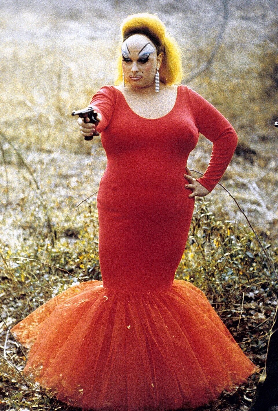 Divine , starring in Pink Flamingos - A Trip through Decadence. From New Line Cinema .