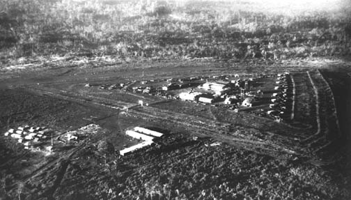 Special Forces camp at Plei Me, ~45km south of w:Pleiku , Vietnam, 1965. Taken by RF-8 Crusader . Photo from the collection of Mel Elliott via Harry…