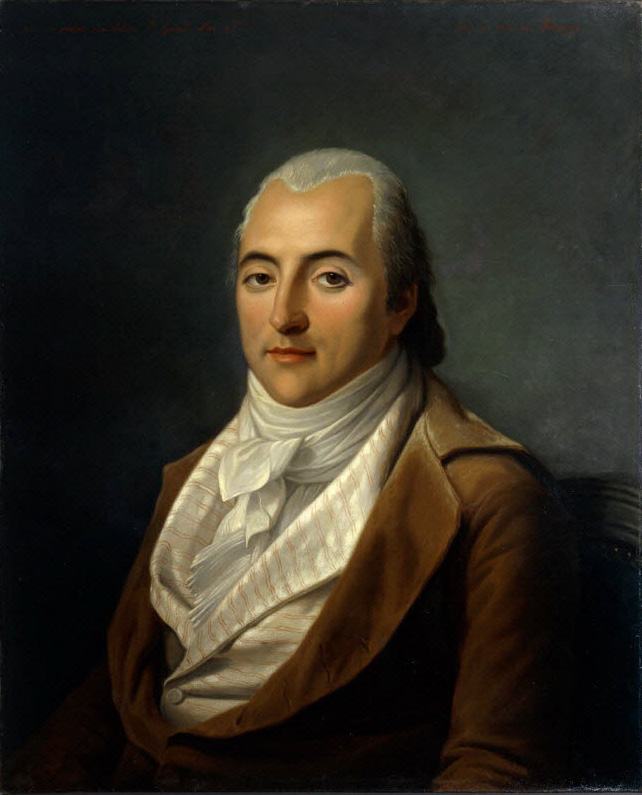 Portrait posthume de Claude-Henri de Rouvroy, comte de Saint-Simon, âgé de 35 ans. Huile sur toile d'Hippolyte Ravergie d'après un dessin d'Adélaïde…