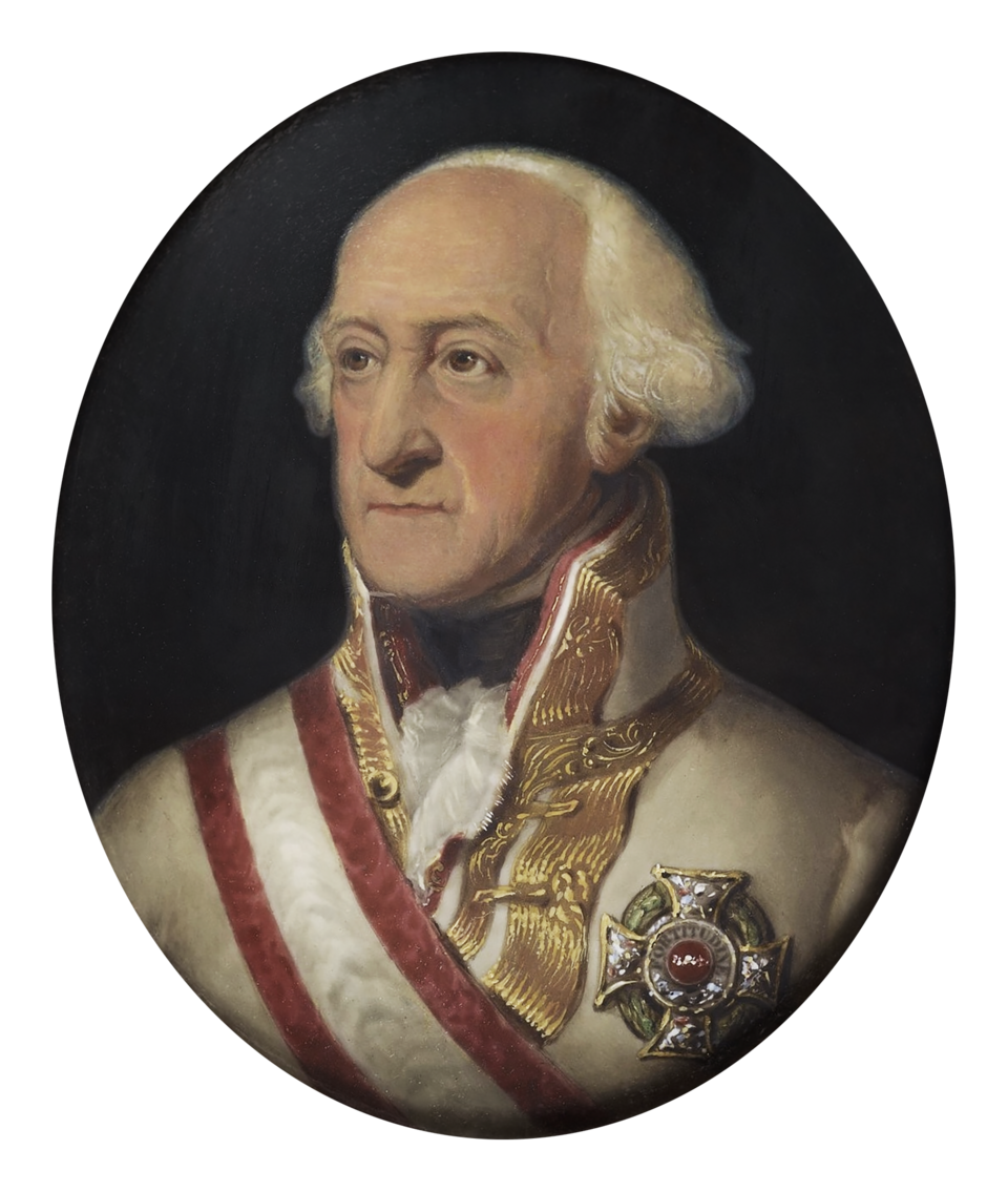 Portrait of Prince Frederick Josias of Saxe-Coburg-Saalfeld (1737-1815). Bust-length, wearing Austrian military uniform with the ribbon and star of the…
