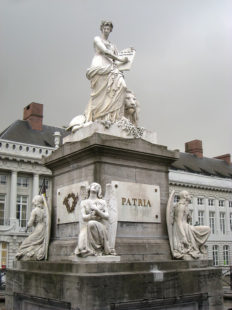Pro Patria monument, Place des Martyrs/Martelaarsplein, Brussels, Belgium.