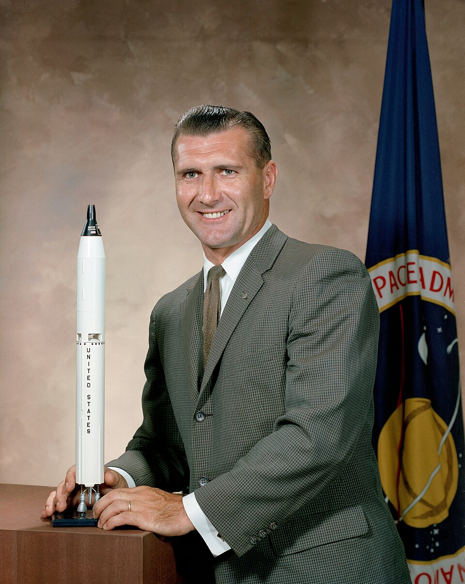 Portrait of astronaut Richard F. Gordon in civilian clothes
