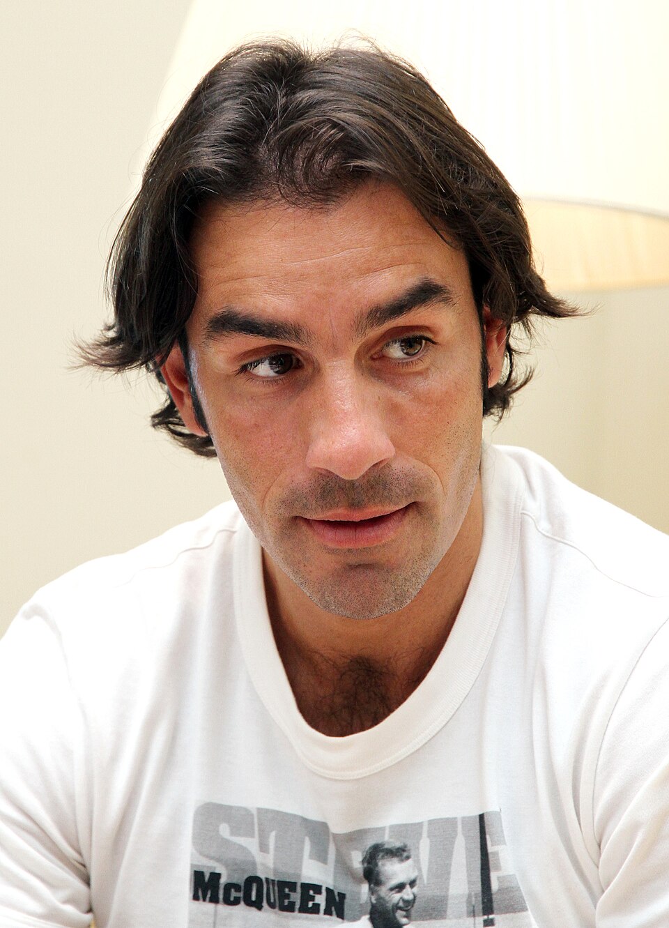 Former French international Robert Pirès in Doha.