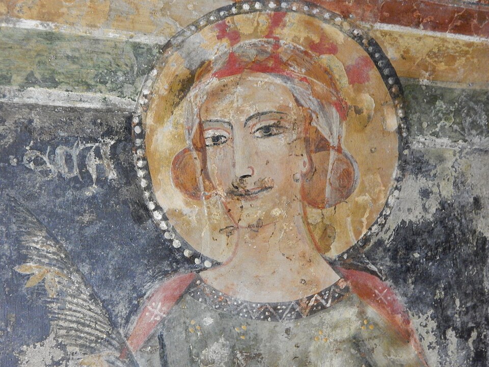 Santa Cordula, particolare. Melfi, Santa Margherita.