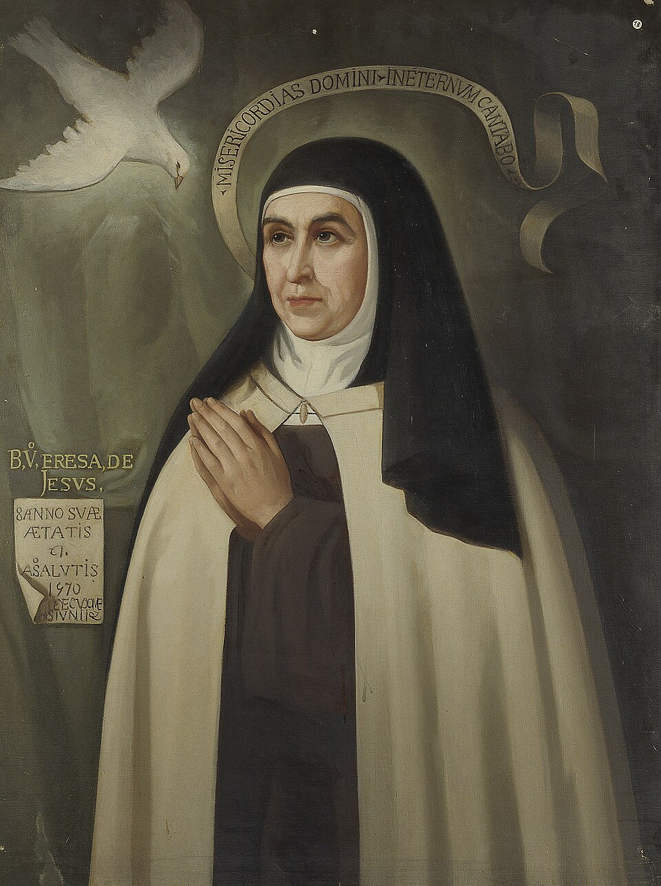 Retrato de la mística española Santa Teresa de Jesús (1515-1582).