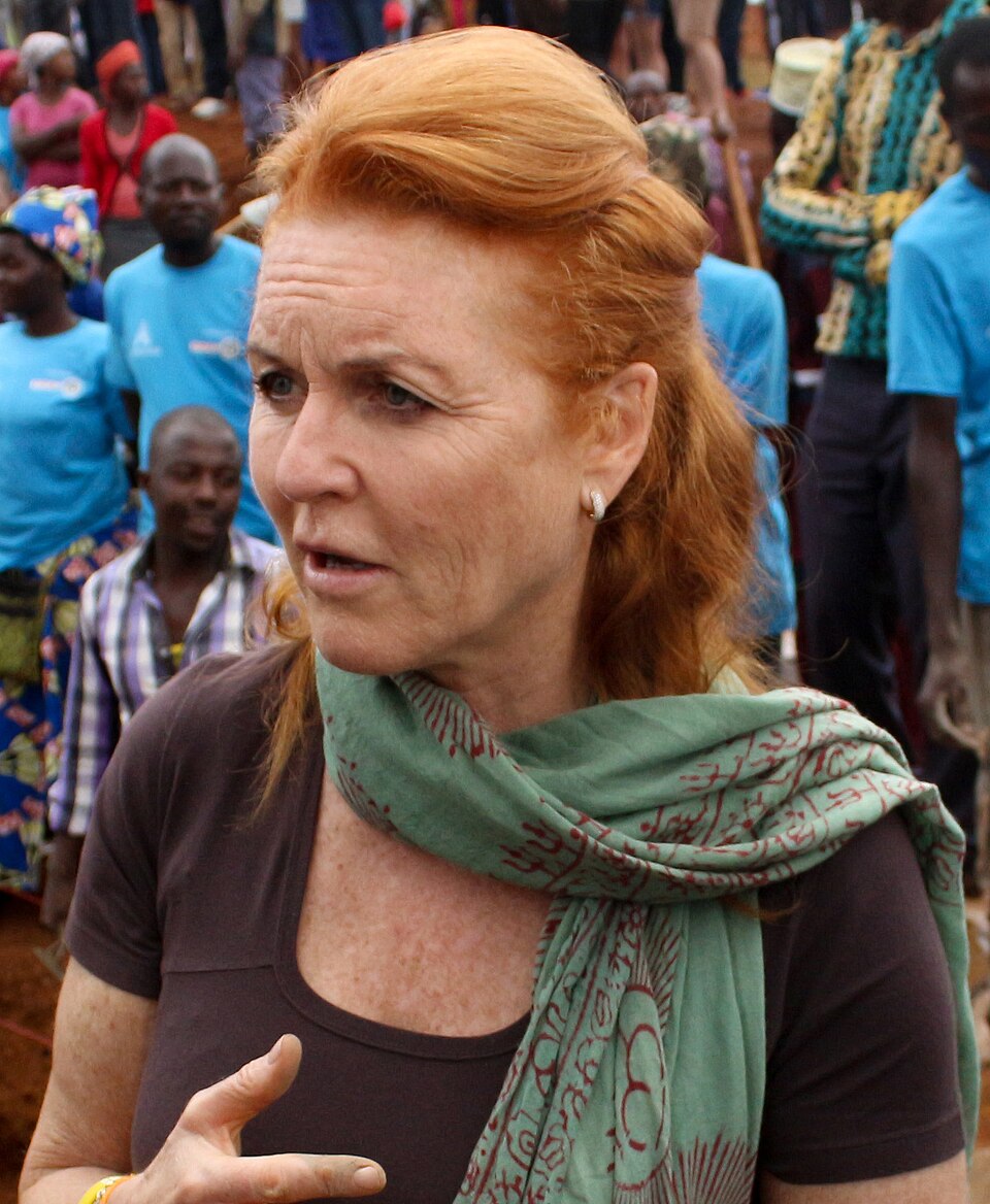 Sarah Ferguson in Rwanda during the launch of Gahanga Cricket Stadium