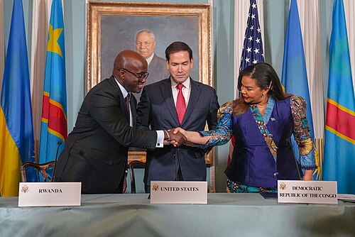 Signing ceremony for the peace agreement, Washington, D.C., 27 June 2025.