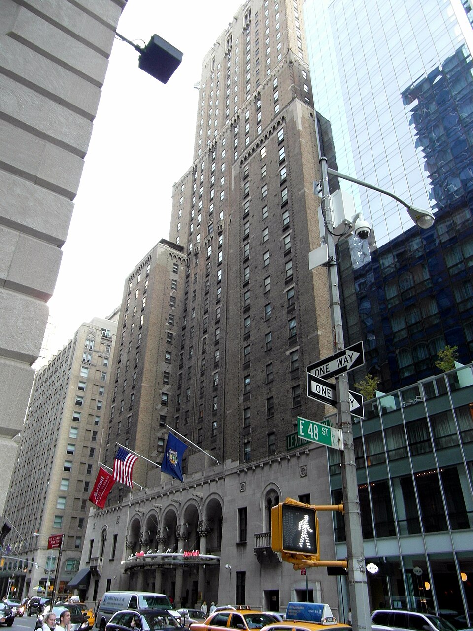 Now the Marriott, 525 Lexington Avenue, New York. Designed by Arthur Loomis Harman and completed in 1924.