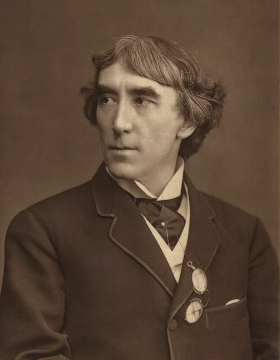 Photograph of Henry Irving published in The Theatre (journal), 1 August 1878