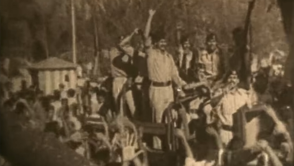 Soldiers of the Biplobi Shainik Sangstha during the Sipahi-Janata revolution