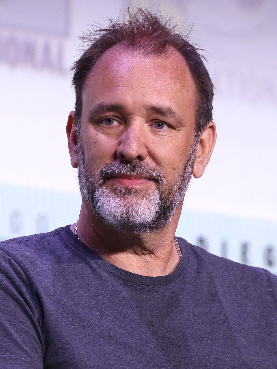 Trey Parker speaking at the 2025 San Diego Comic-Con International in San Diego, California.